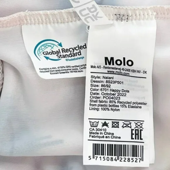 Molo Baby Girl Size 18-24M Nalani Happy Dots One Piece Swimsuit - Picture 6 of 7